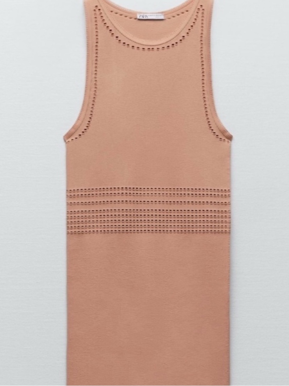 Zara Sleeveless Knit Midi Dress